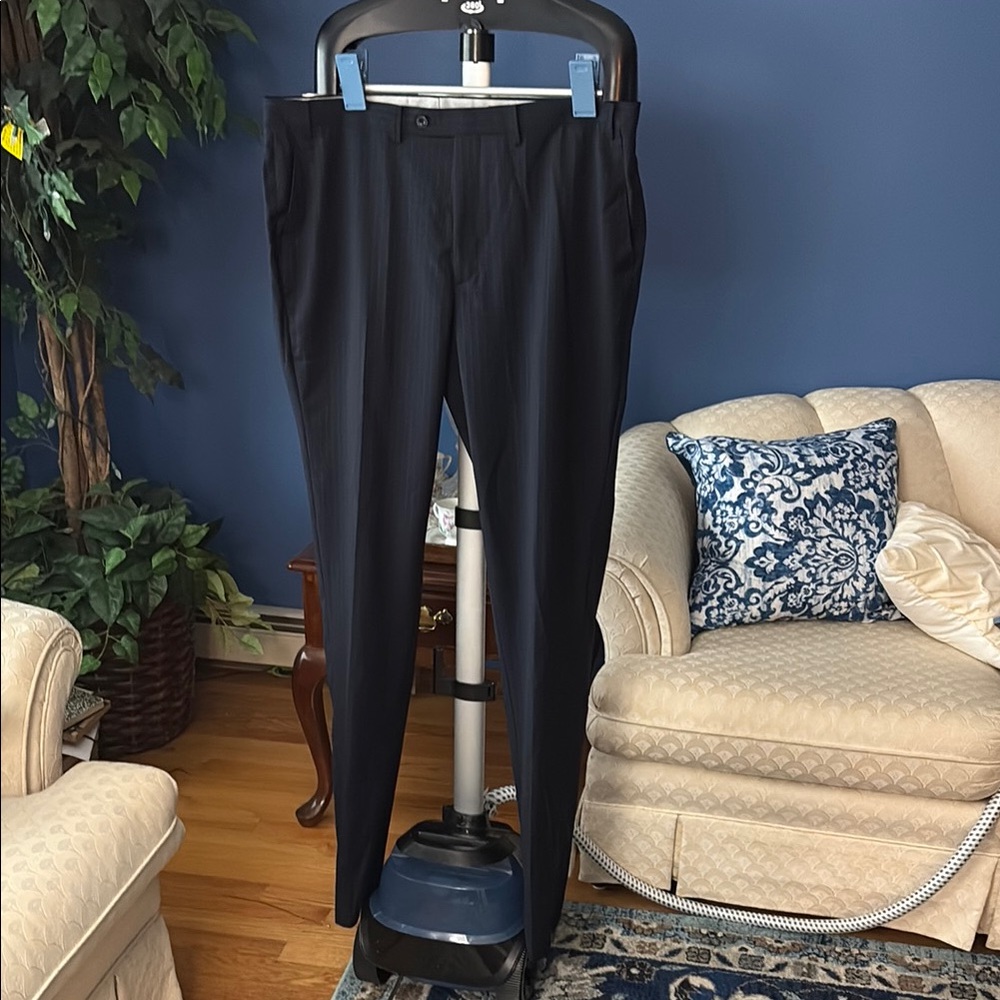 ❤️🤍💙 Men's Navy Pinstripe Dress Pants